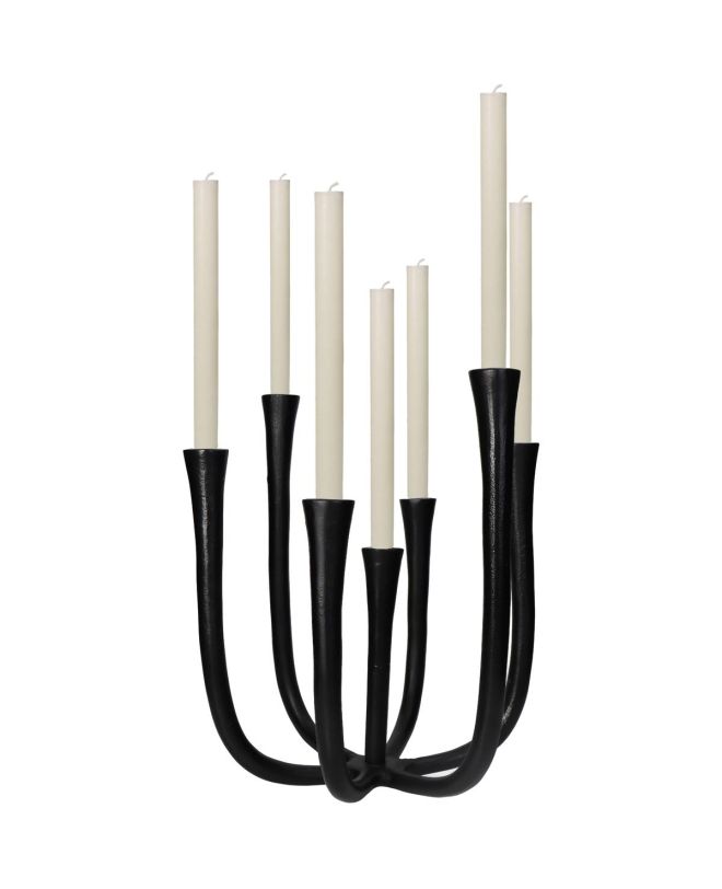 Κηροπήγιο Μαύρο Αλουμίνιο 34x34x35cm