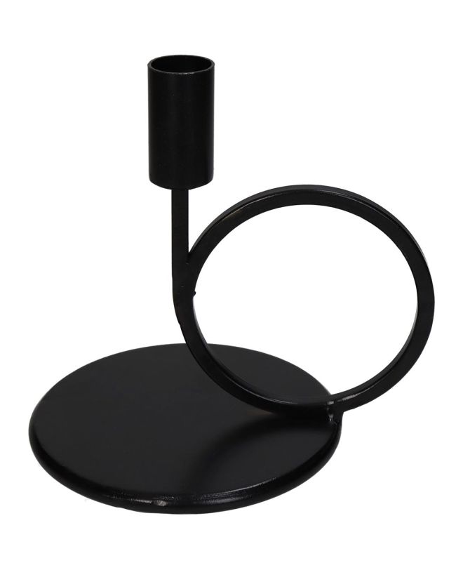 Κηροπήγιο ArteLibre Μαύρο Μέταλλο 16.5x13x16.5cm