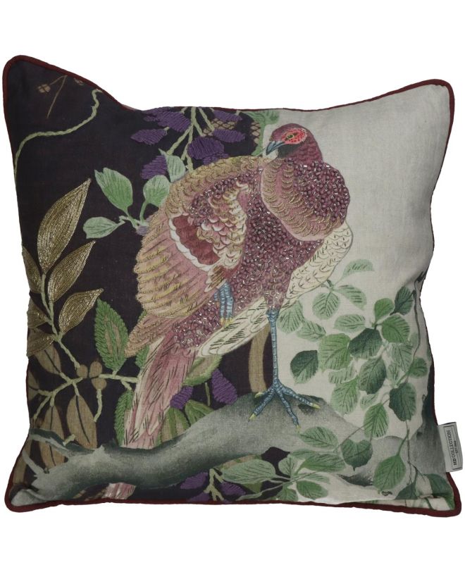 Μαξιλάρι Πουλί Ροζ Βαμβακερό 45x45cm