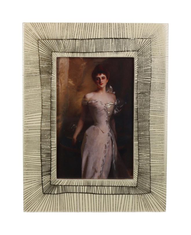 Κορνίζα Λευκό Polyresin 10x15cm