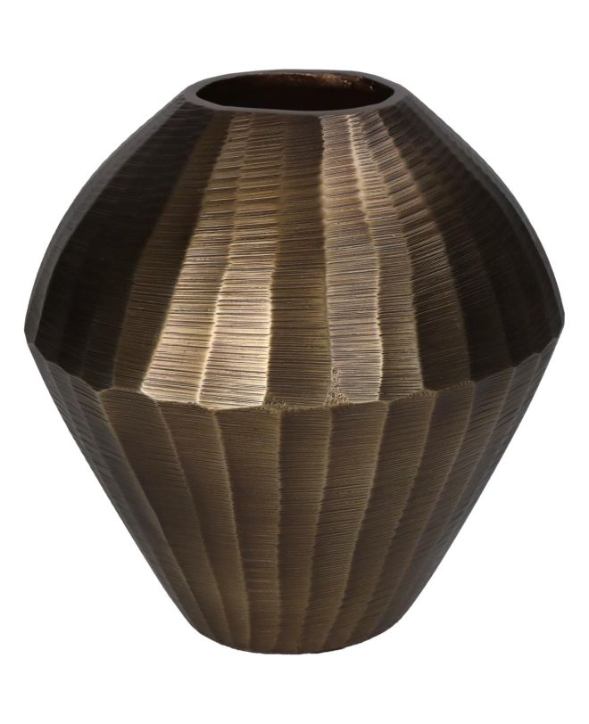 Βάζο Μπρονζέ Αλουμίνιο 18x18x17.5cm