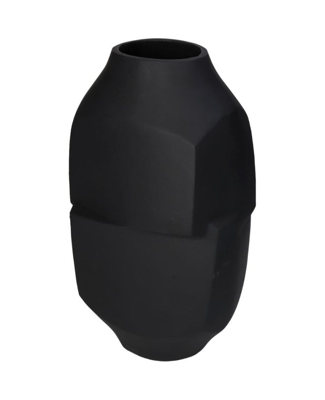Βάζο Μαύρο Αλουμίνιο 15x11.5x29.5cm