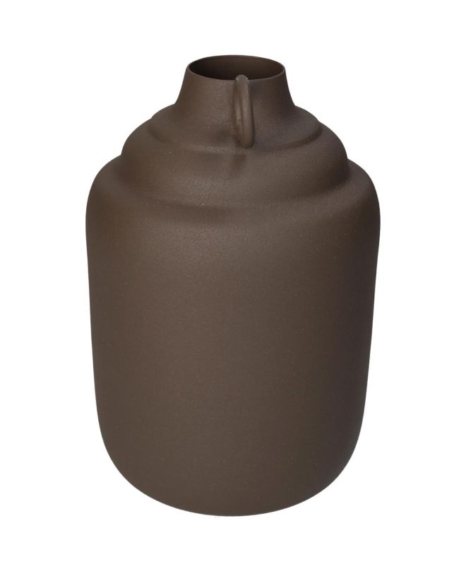 Βάζο ArteLibre Καφέ Μέταλλο 13x13x19.5cm