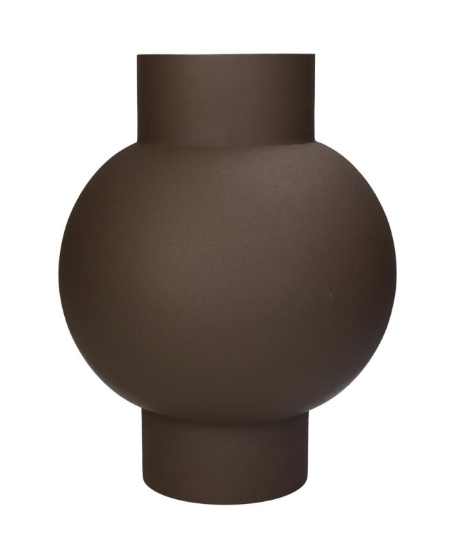 Βάζο ArteLibre Καφέ Μέταλλο 20x20x27cm