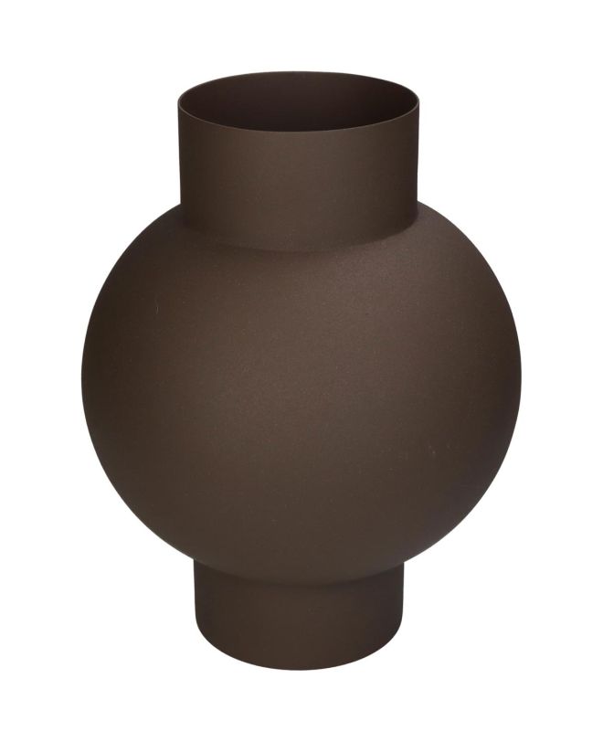 Βάζο ArteLibre Καφέ Μέταλλο 20x20x27cm