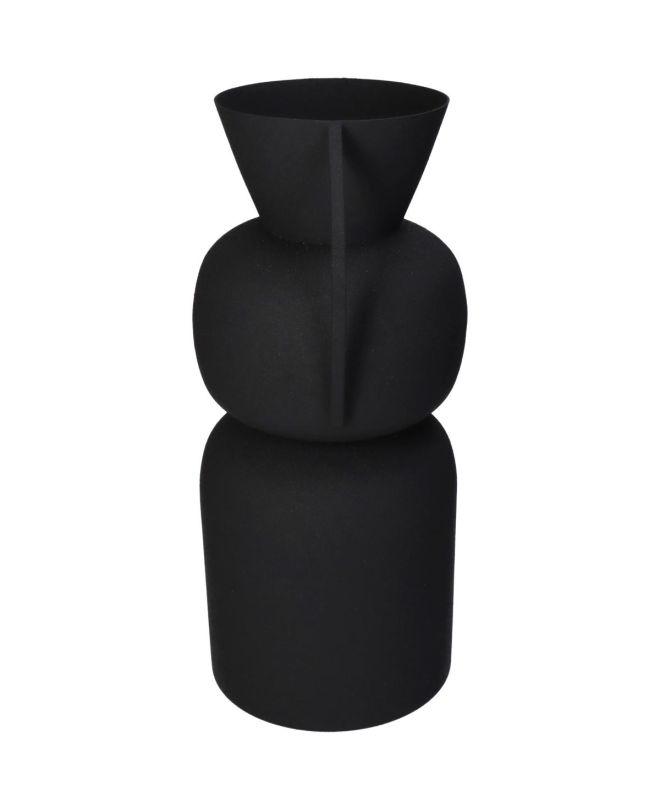 Βάζο Μαύρο Μέταλλο 19x15.5x34cm