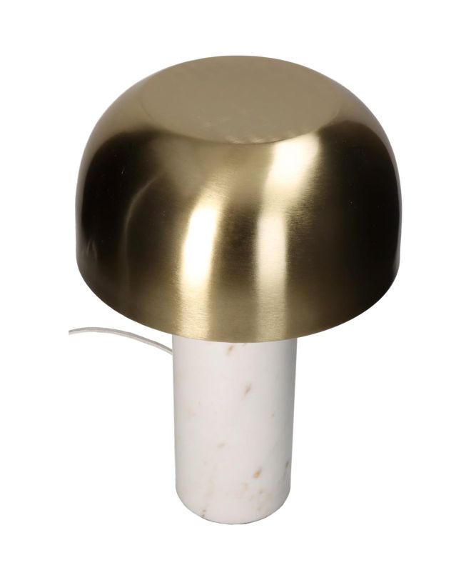 Επιτραπέζιο Φωτιστικό Λευκό Μάρμαρο 25x25x38cm