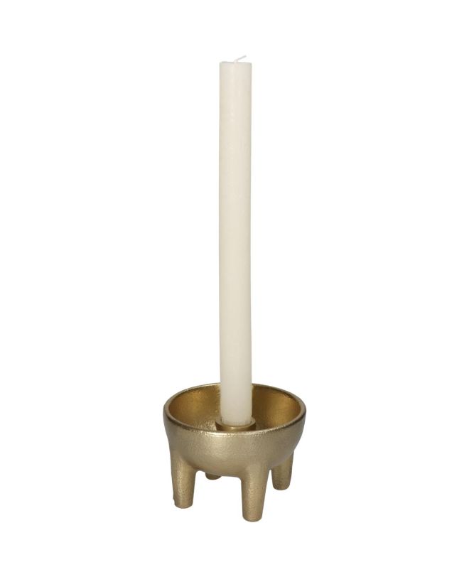 Κηροπήγιο Χρυσό Αλουμίνιο 10x10x7cm
