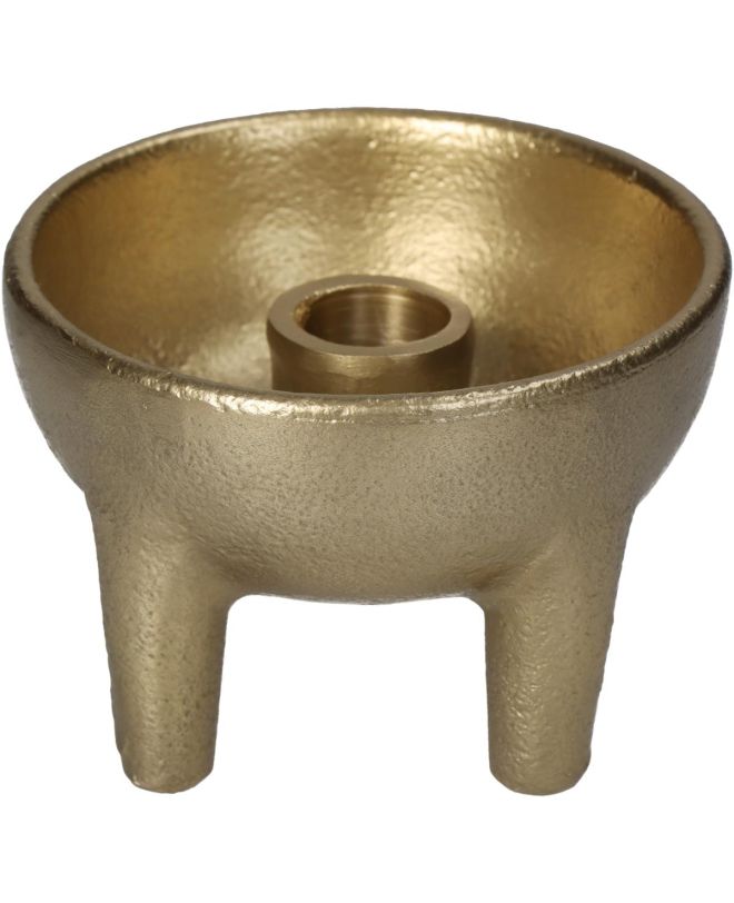 Κηροπήγιο Χρυσό Αλουμίνιο 10x10x7cm