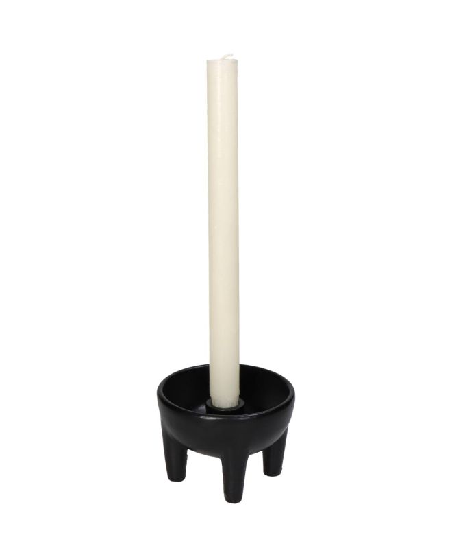 Κηροπήγιο Μαύρο Αλουμίνιο 10x10x7cm