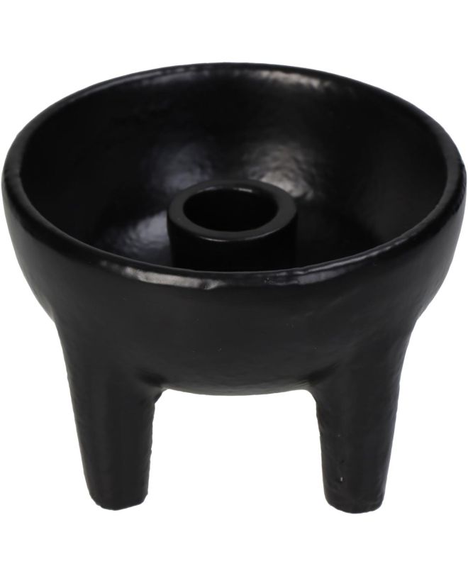 Κηροπήγιο Μαύρο Αλουμίνιο 10x10x7cm