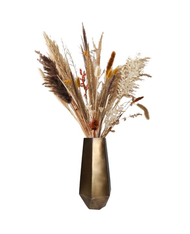 Βάζο Μπρονζέ Μέταλλο 17x15x33.5cm