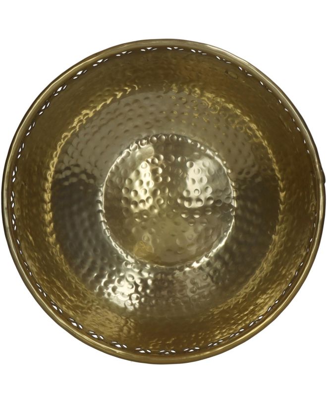 Μπολ Χρυσό Αλουμίνιο 49x49x20cm Σετ 3Τμχ