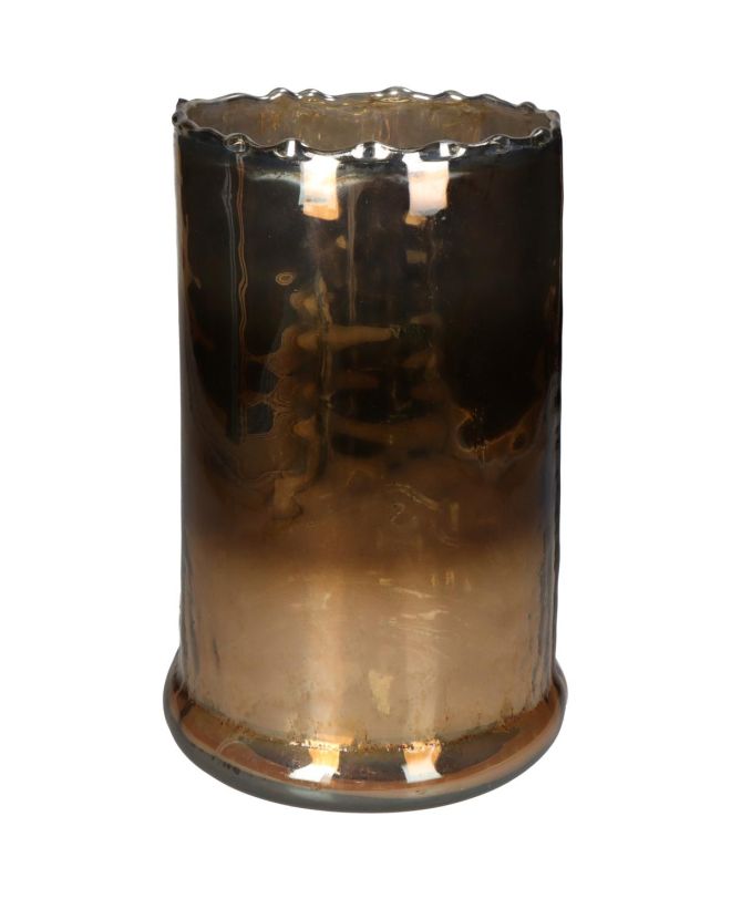 Κηροπήγιο Amber Γυαλί 15.5x15.5x23cm