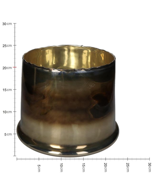 Κηροπήγιο Amber Γυαλί 22x17.5x20cm