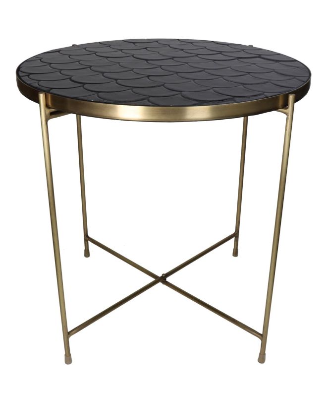 Τραπεζάκι Μαύρο Μέταλλο 50x50x50cm