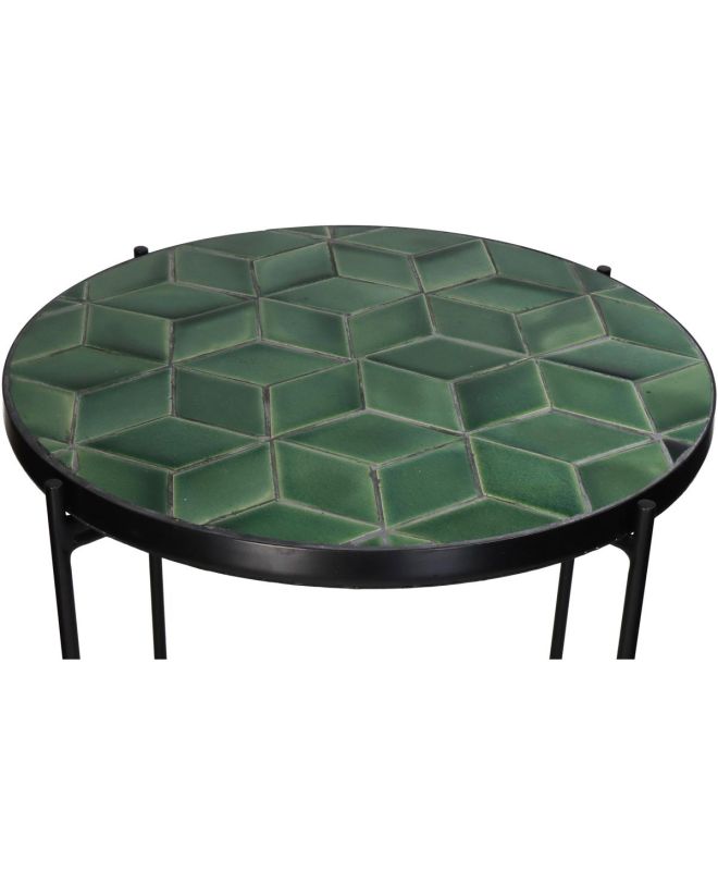 Τραπεζάκι Πράσινο Μέταλλο 40x40x40cm