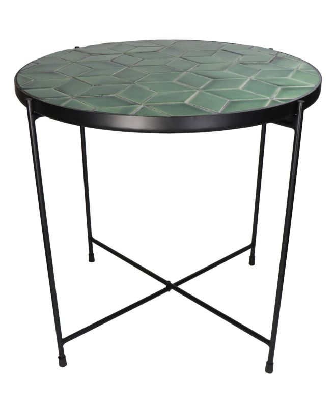 Τραπεζάκι Πράσινο Μέταλλο 50x50x50cm