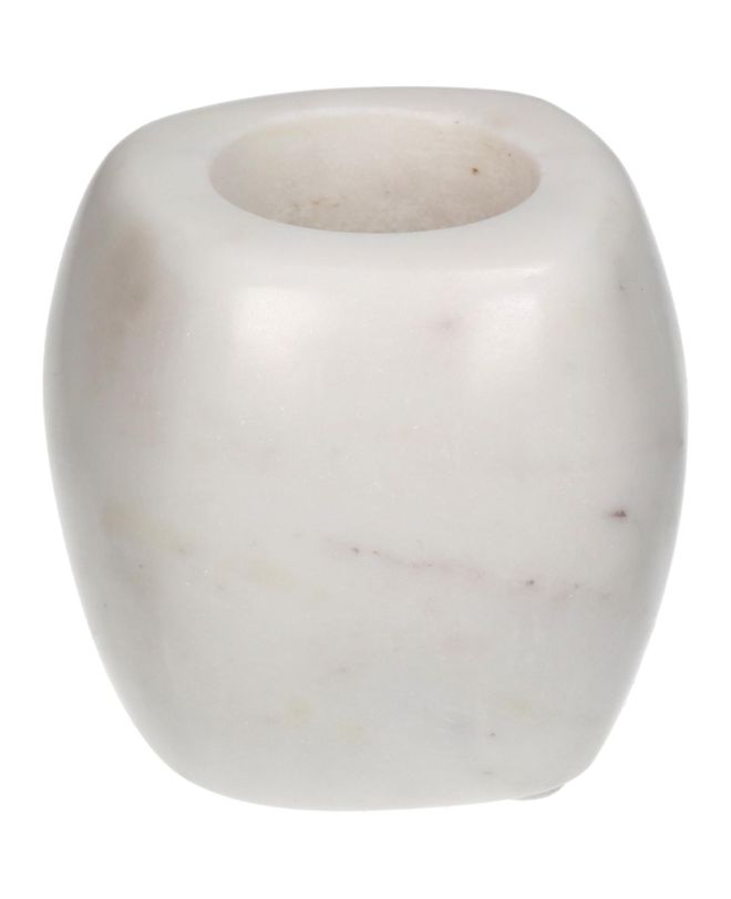 Κηροπήγιο Λευκό Μάρμαρο 8.5x8.5x6.5cm