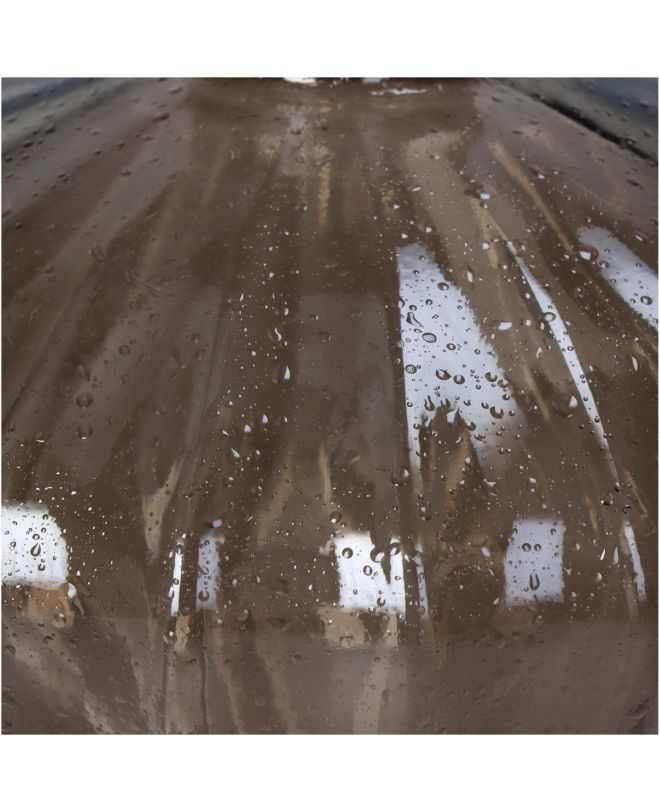 Βάζο Καφέ Ανακυκλωμένο Γυαλί 19x19x14cm