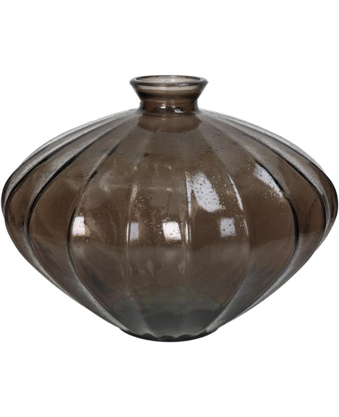 Βάζο Καφέ Ανακυκλωμένο Γυαλί 36x36x28cm