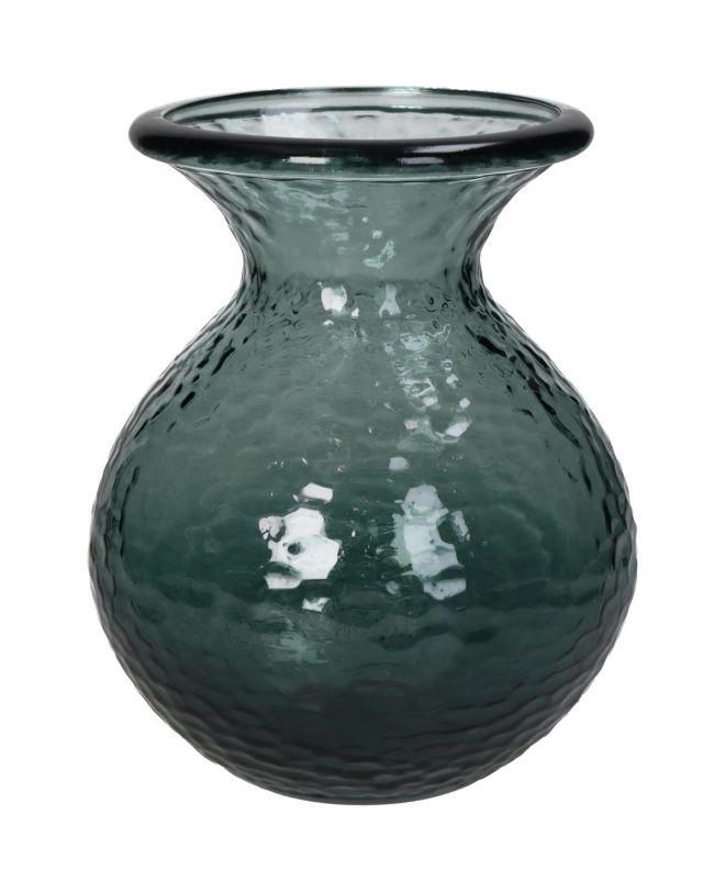 Βάζο Πετρόλ Ανακυκλωμένο Γυαλί 15x15x18.5cm