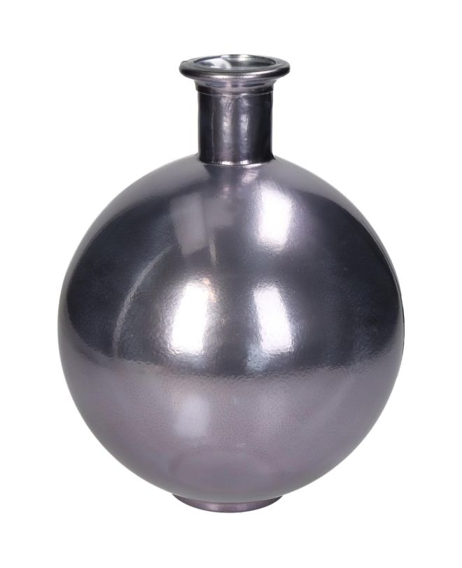 Βάζο Λιλά Ανακυκλωμένο Γυαλί 20x20x25cm