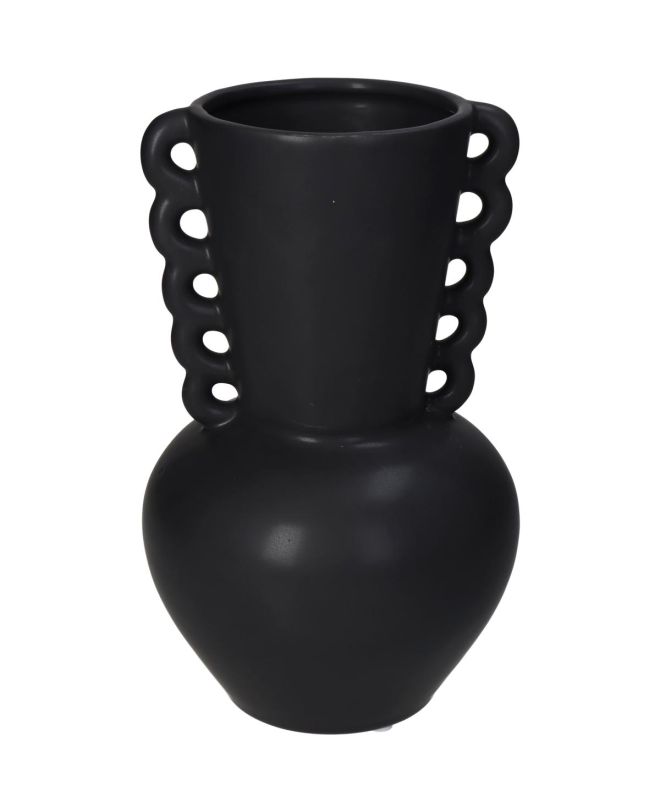 Βάζο ArteLibre Μαύρο Κεραμικό 13.7x13.7x22cm