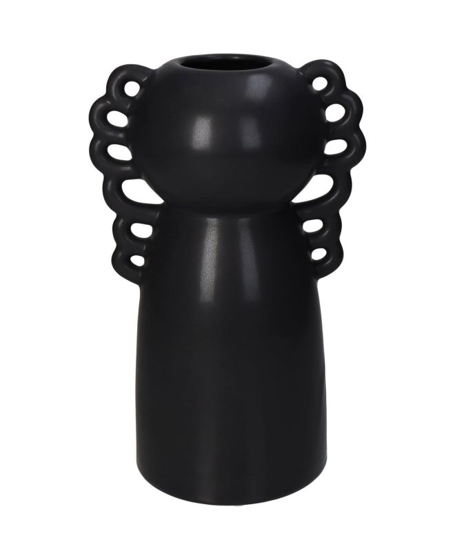 Βάζο ArteLibre Μαύρο Κεραμικό 15.7x11.8x24.5cm