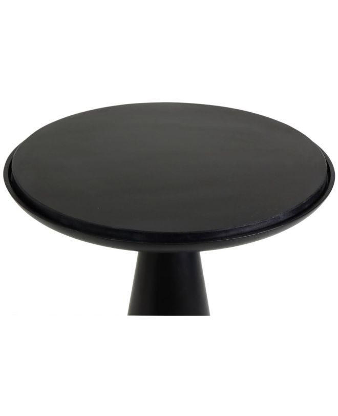 Τραπεζάκι Μαύρο Μάρμαρο/Αλουμίνιο 46x46x50cm