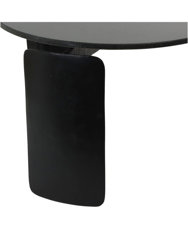 Τραπεζάκι Μαύρο Μάρμαρο/Αλουμίνιο 60x60x40cm