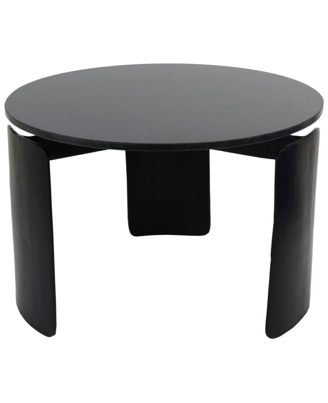 Τραπεζάκι Μαύρο Μάρμαρο/Αλουμίνιο 60x60x40cm