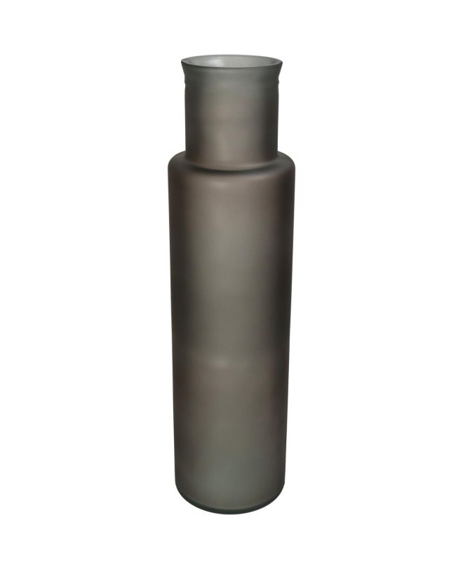 Βάζο Εκρού Ανακυκλωμένο Γυαλί 15x15x55cm