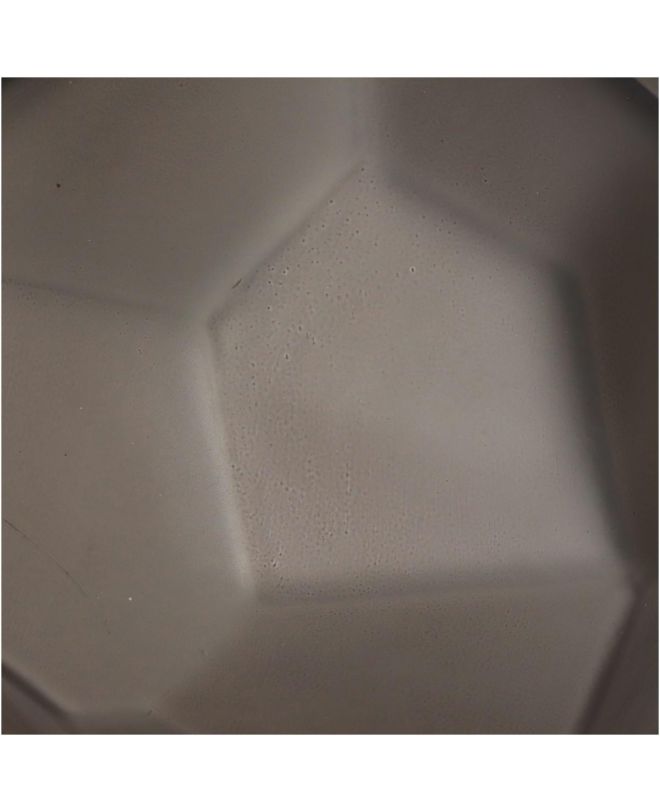 Βάζο Εκρού Ανακυκλωμένο Γυαλί 16x16x18cm