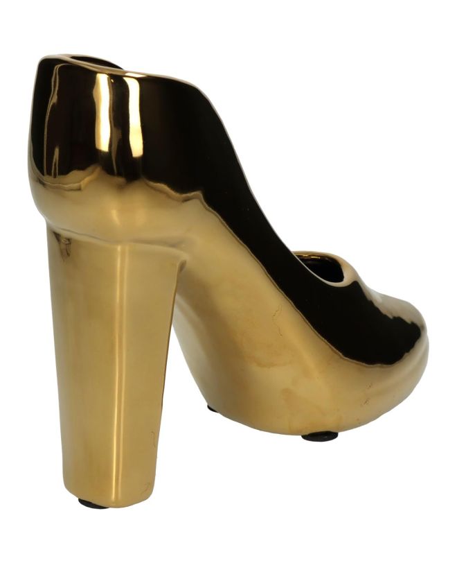 Κασπώ Παπούτσι Χρυσό Κεραμικό 21x9x17cm