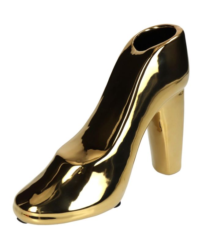 Κασπώ Παπούτσι Χρυσό Κεραμικό 21x9x17cm