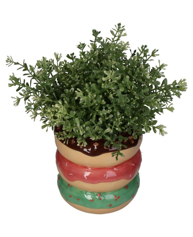 Κασπώ Donut Πολύχρωμο Κεραμικό 14x14x14.5cm