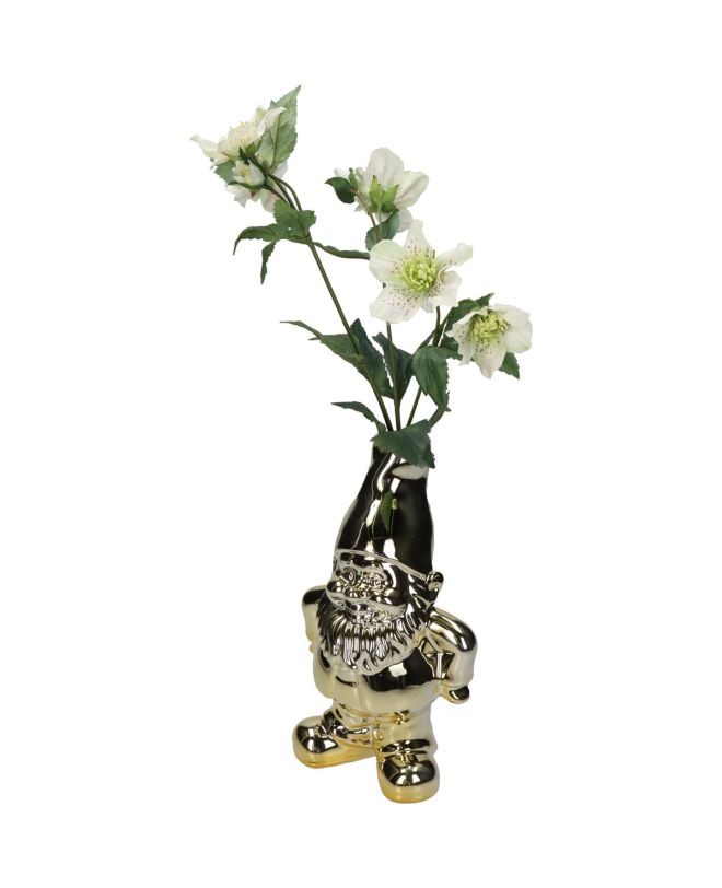 Βάζο Ξωτικό Χρυσό Κεραμικό 14x10.8x24cm