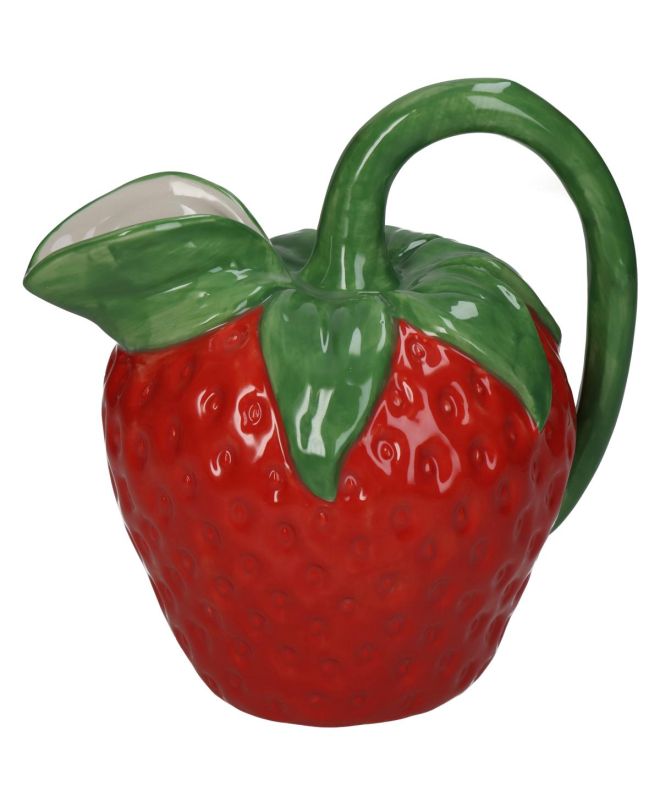 Βάζο Φράουλα Κόκκινο Πορσελάνη 16.5x13.2x17cm