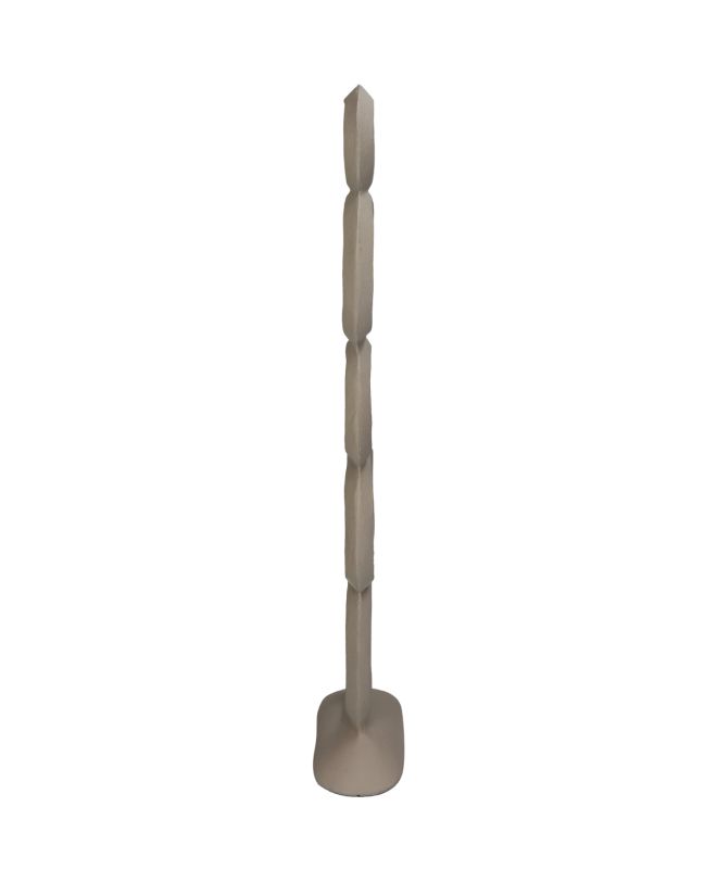 Διακοσμητικό Οργανικό Ιβουάρ Αλουμίνιο 14.5x7x47cm