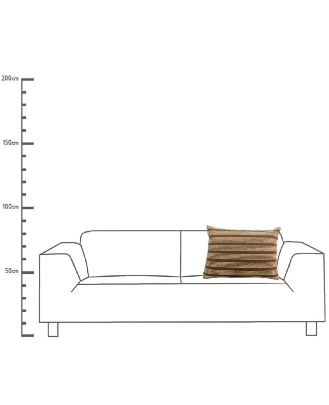 Μαξιλάρι Καφέ Βαμβακερό 40x60cm