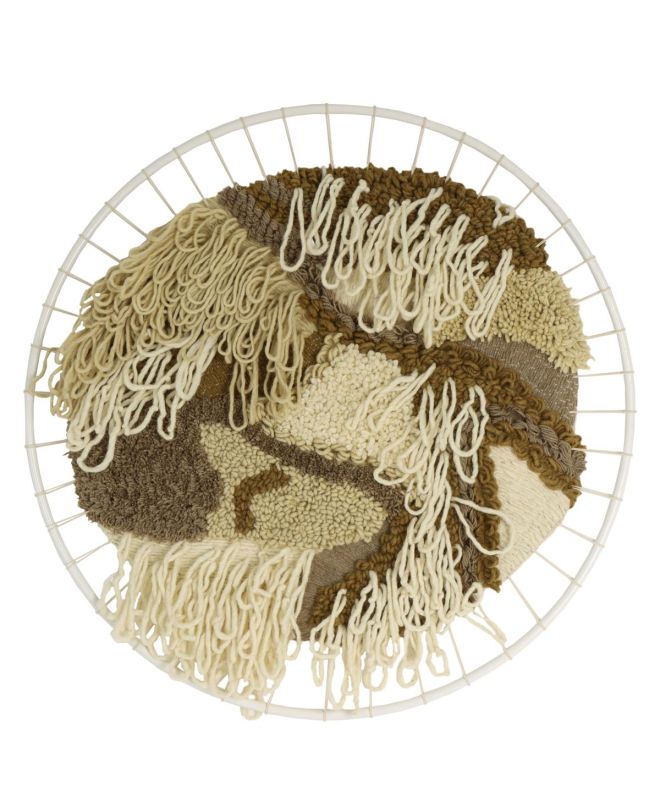 Διακοσμητικό Τοίχου Πολύχρωμο Ύφασμα 98x2x98cm