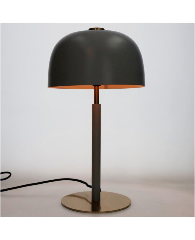 Επιτραπέζιο Φωτιστικό Γκρι Μέταλλο 25x25x45cm