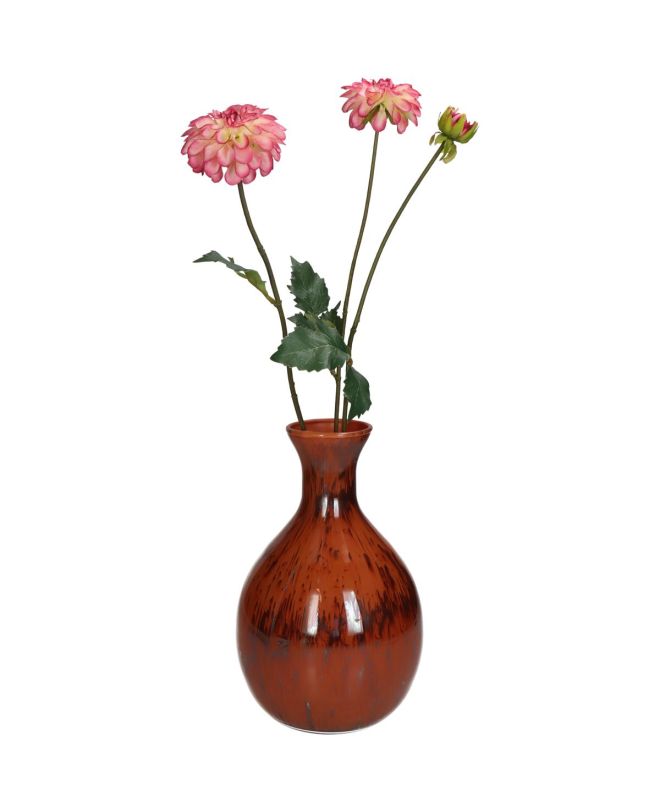 Βάζο ArteLibre Κόκκινο Γυαλί 16x16x25cm