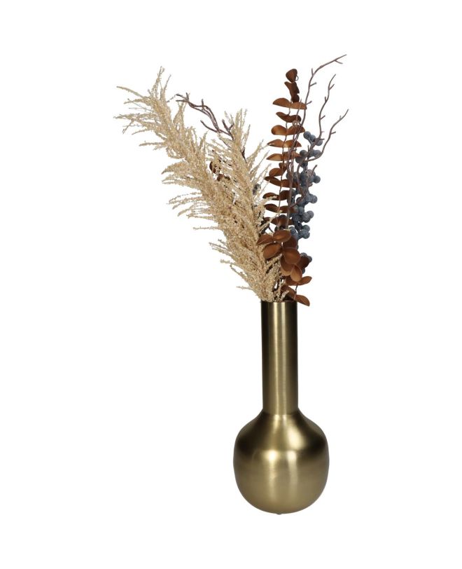 Βάζο Χρυσό Μέταλλο 11.5x11.5x25.5cm