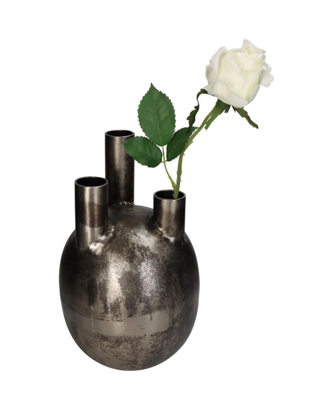 Βάζο Μπρονζέ Αλουμίνιο 21x21x34cm