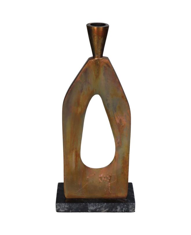 Κηροπήγιο Χάλκινο Αλουμίνιο 13x6x29cm