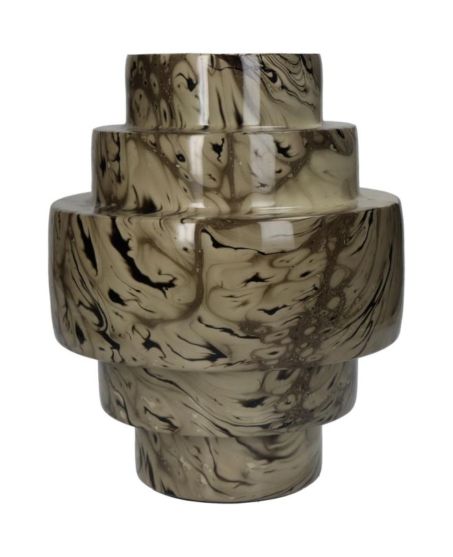 Βάζο Γκρι Μέταλλο 20x20x24cm