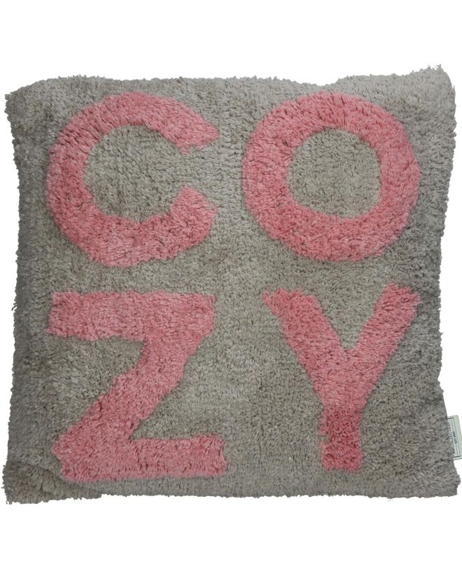 Μαξιλάρι Cozy Ροζ Βαμβακερό 45x45cm