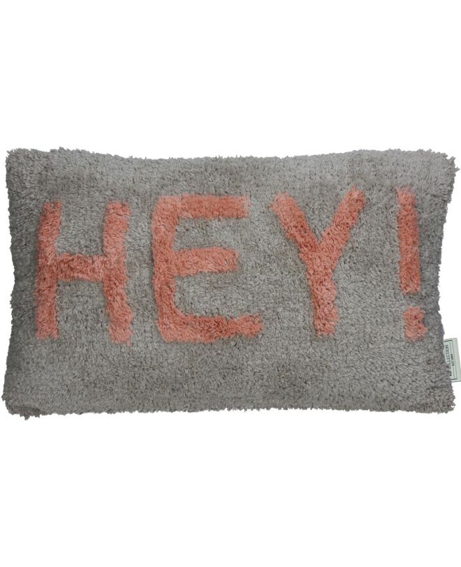 Μαξιλάρι Hey! Ροδακινί Βαμβακερό 30x50cm